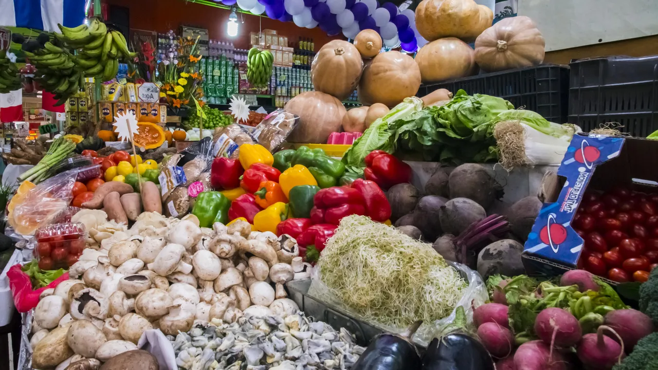 Mercado público en la Ciudad de México
